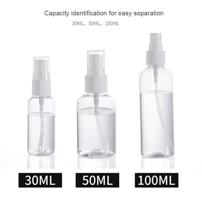 3Pcs 30Ml/50Ml/100Ml Portable Clear Plastic Spray Bottle Handheld Plant Sprinkler Garden Supplies Watering Sprayer