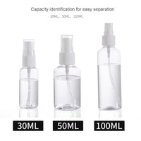 3Pcs 30Ml/50Ml/100Ml Portable Clear Plastic Spray Bottle Handheld Plant Sprinkler Garden Supplies Watering Sprayer