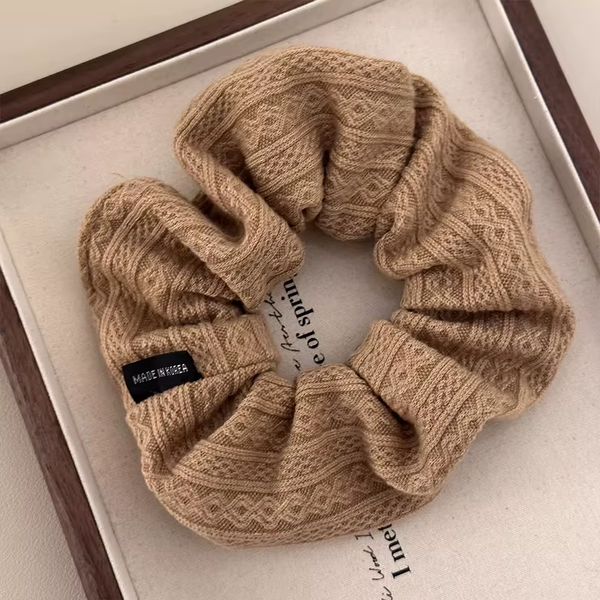 Vintage Knitting Pattern Large Intestine Scrunchie for Women Sweet Hair Hair Band Hair Tie Rubber Band Fashion Hair Accessories